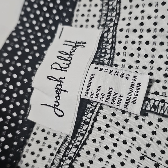 Joseph Ribkoff Black and White Polka Dot Pants Size 8 - Picture 3 of 5